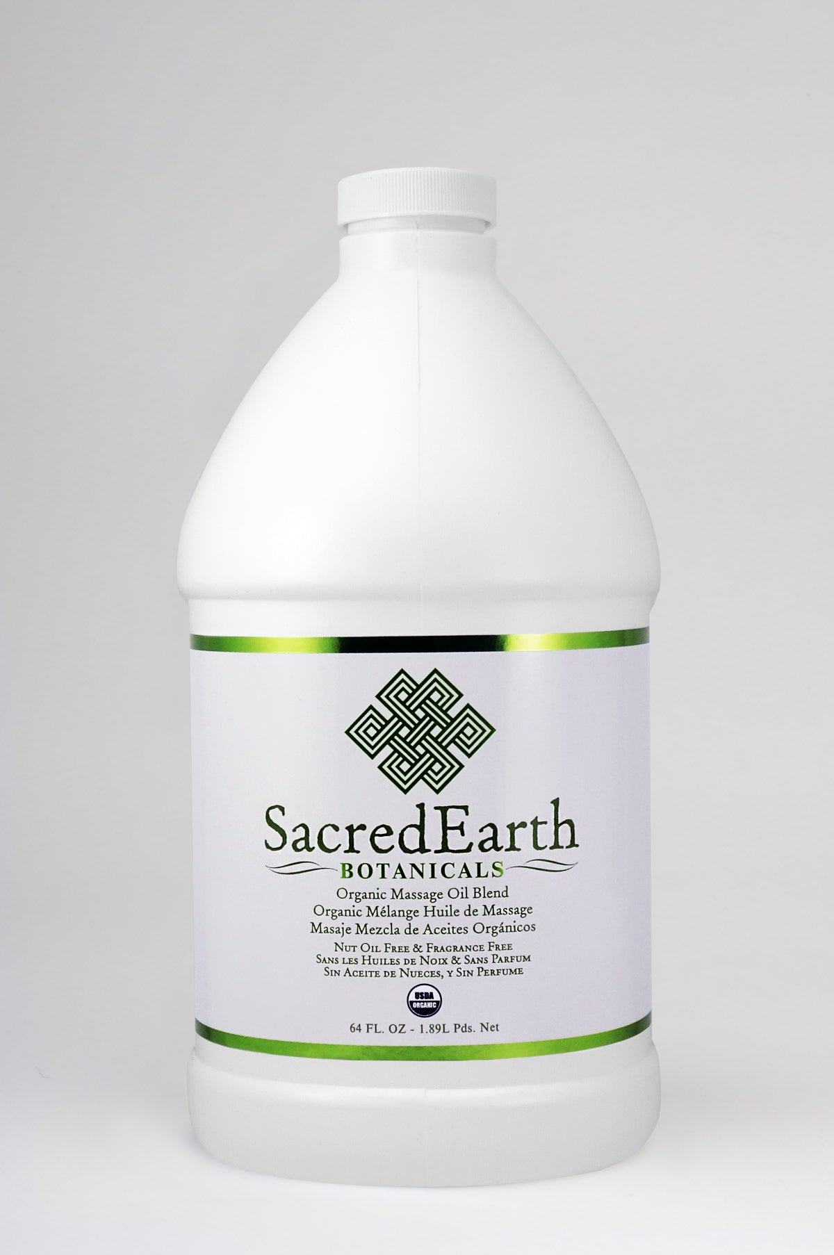 Sacred Earth Botanicals Organic Massage Oil Blend 8 oz + Pump, 1 EA