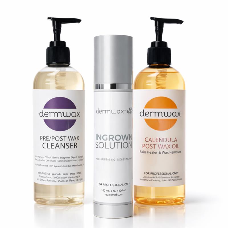 Dermwax Pre & Post Wax Care Bundle