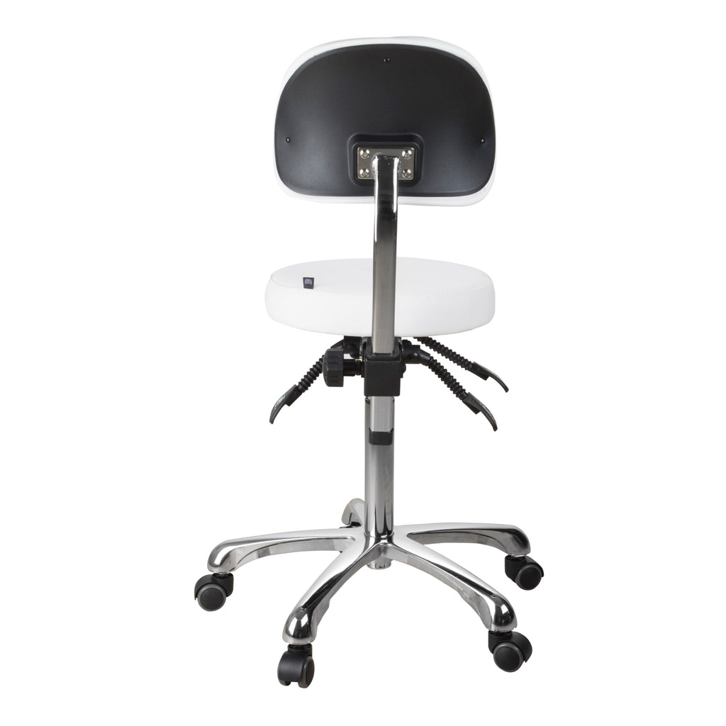 Esthetician Stool with Ergonomic Backrest