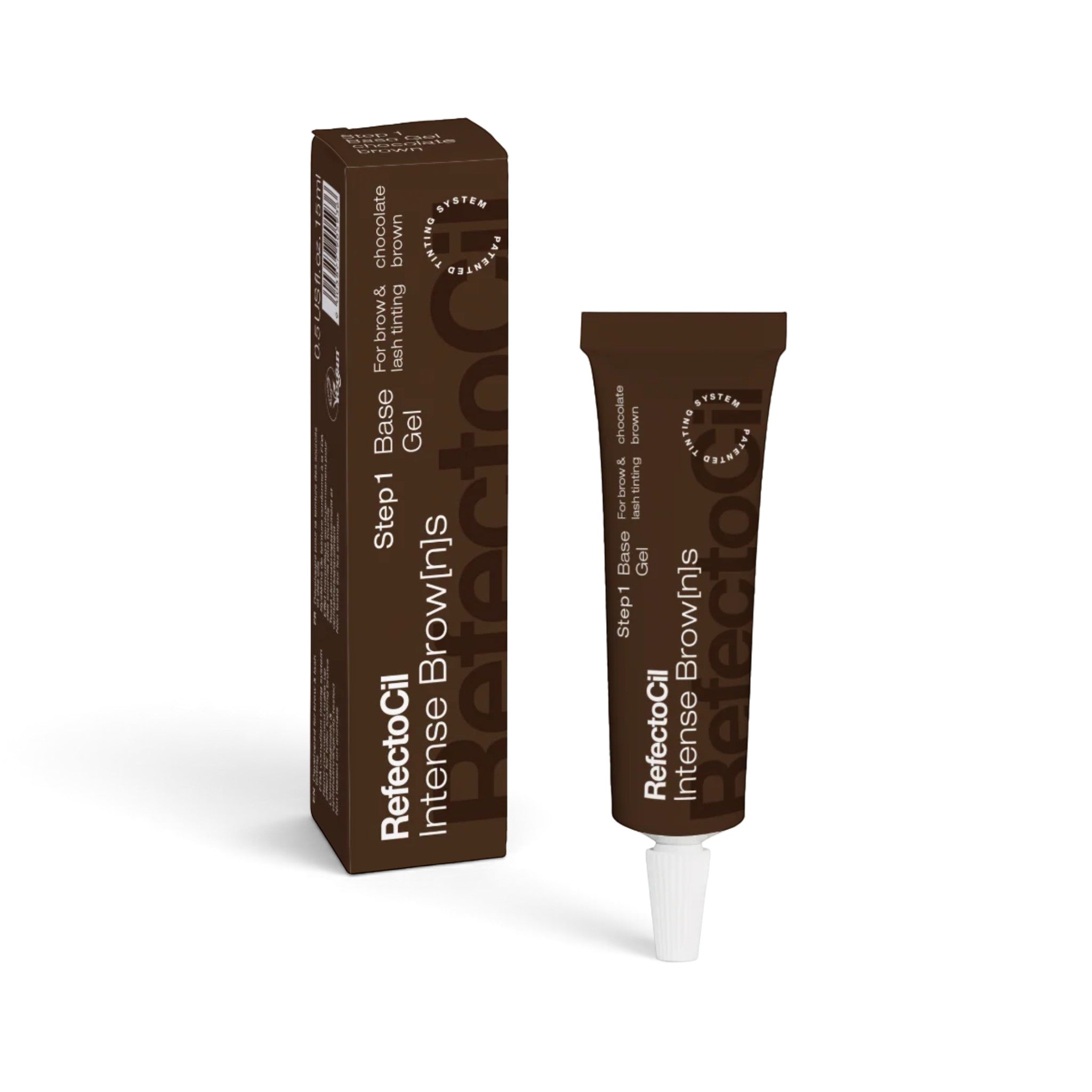 RefectoCil RC-05049 Intense Brow[n]s Base Gel, Chocolate Brown, For Natural Brunette Brows and Light Lashes, 0.5 oz.