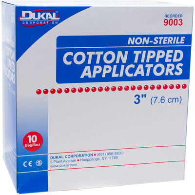Cotton Tipped Applicator 3" - 1000/Box
