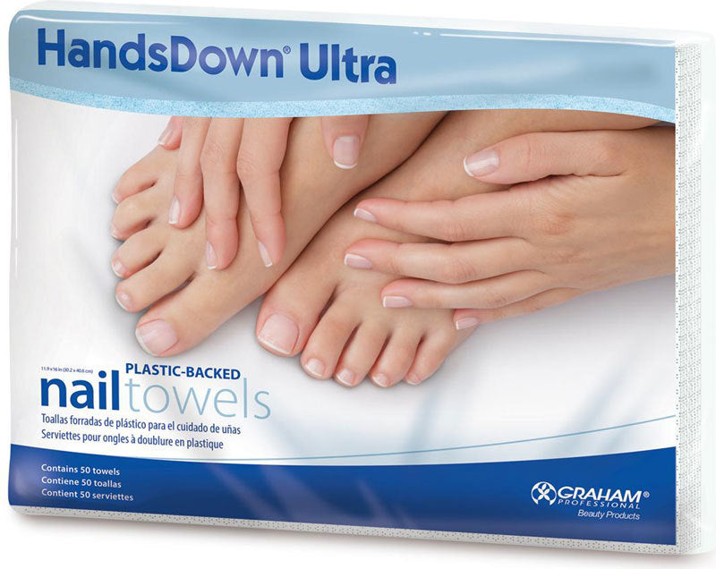 Handsdown Ultra Polyback Nail Towels 50/PK