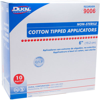 Cotton Tipped Applicator 6" - 1000/Box