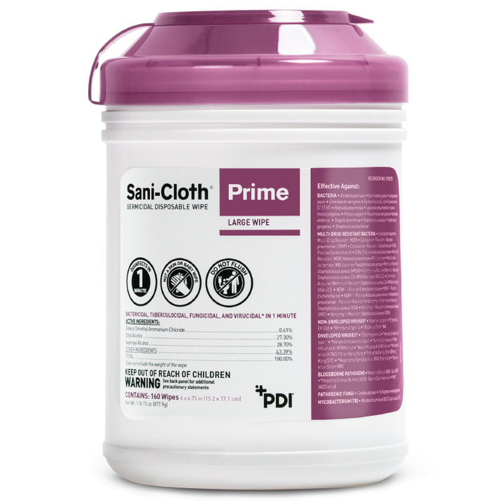 Sani Cloth Prime Germicidal Disposable Wipe