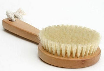 Round Natural Bristle Body Brush