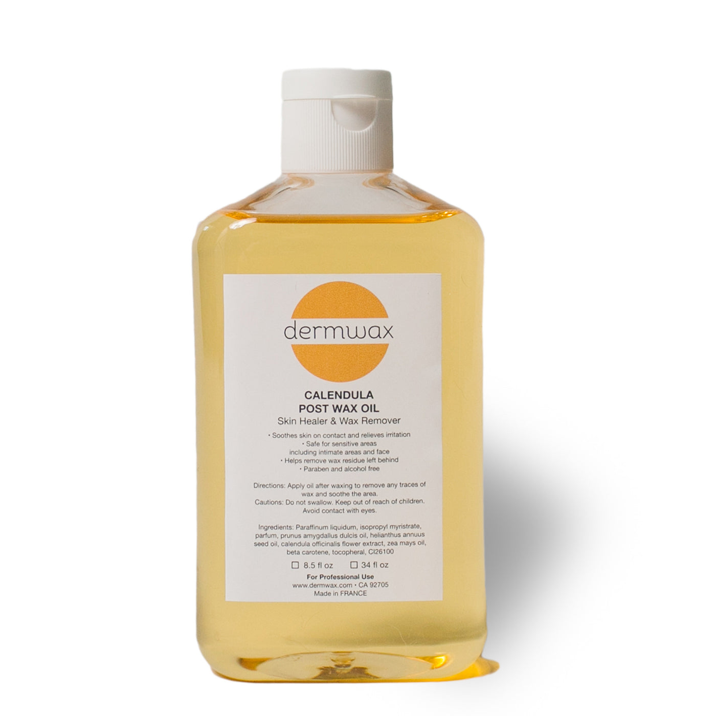 Dermwax Calendula Post Wax Organic Oil 8.5oz